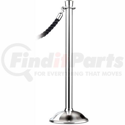 310T-1P by LAWERENCE METAL - Tensator Post Rope Safety Crowd Control Queue Stanchion Traditional Classic, Polished Chrome