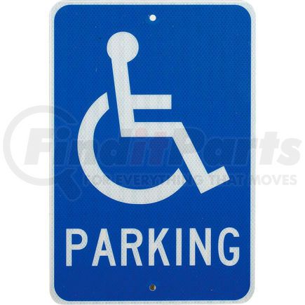 TM94J by NATIONAL MARKER COMPANY - Aluminum Sign - Handicap Parking Logo - .080 " Thick, TM94J