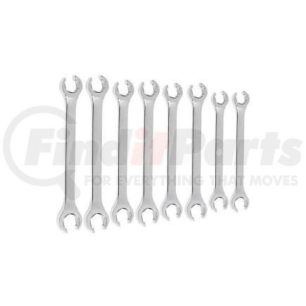 FN-8PTNB by BLACKHAWK - Blackhawk FN-8PTNB 8 Piece Fractional & Metric Flare Nut Wrench Set, 6 Point