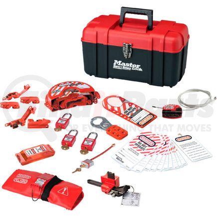 1457VE410KA by MASTER LOCK - Master Lock&#174; Personal Safety Lockout Kit, Valve & Electrical Focus, 1457VE410KA