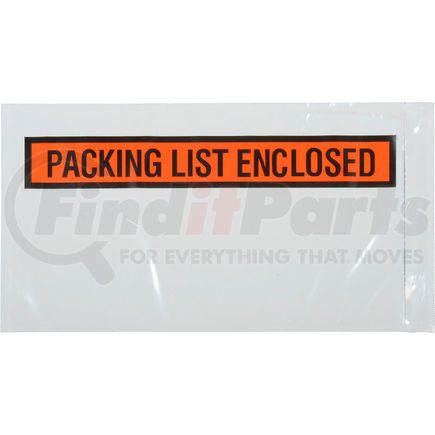 3883 by LADDAWN PRODUCTS CO - Packing List Envelopes - "Packing List Enclosed" 5-1/2" x 10" Panel Face, Orange - 1000/Case