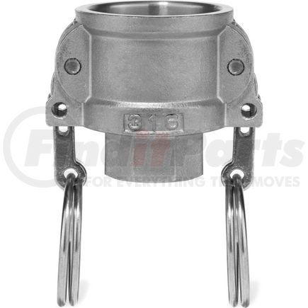 BULK-CGF-36 by USA SEALING - 1" 316 Stainless Steel Type D Coupler with Threaded NPT Female End