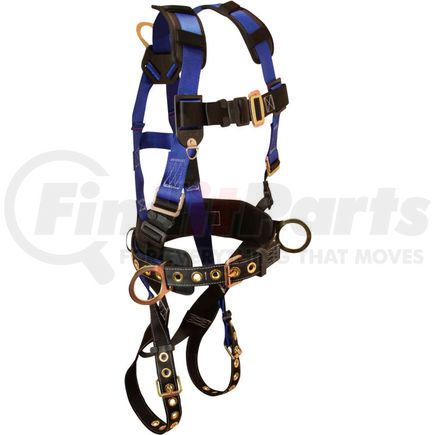 7073LX by FALLTECH - FallTech&#174; 7073LX Foreman 3-D Full Body Harness, 3 D-rings, Size L/XL