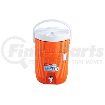 FG16830111 by RUBBERMAID - Rubbermaid FG16830111 - Beverage Cooler, 3 Gallons, 12-1/2" Dia. x 16-3/4"H, Orange