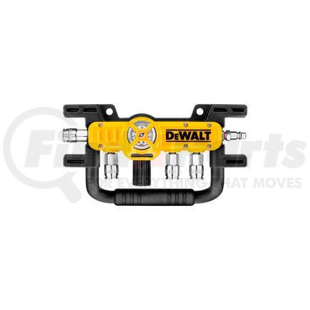 D55040 by DEWALT - DeWALT D55040 Quadraport Air Line Splitter With Regulator & 1/4" Couplers