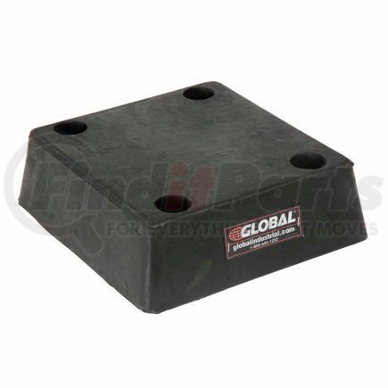 B-1213-4 by GLOBAL INDUSTRIAL - Global Industrial&#8482; Molded Rubber Bumper - 11-3/8"W x 12-1/2"L x 3-1/2"H