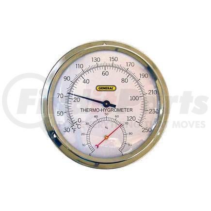 A600FC by GENERAL TOOLS & INSTRUMENTS - General Tools A600FC Analog Thermo-Hygrometer With 5" Aluminum Dial