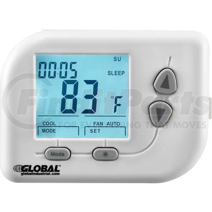 WT010 by GLOBAL INDUSTRIAL - Global Industrial&#174; Non-Programmable Thermostat, Heat, Cool, Off, Auto, 24 VAC