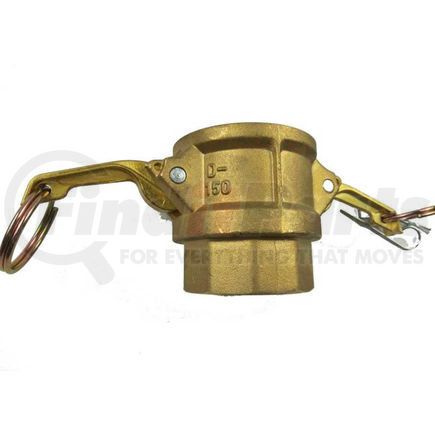 BULK-CGF-211 by USA SEALING - 3/4" Brass Type D Coupler with Threaded NPT Female End