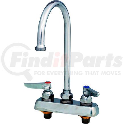 B-1141 by T&S BRASS - T&S Brass B-1141 Workboard Deck Mounted Faucet W/ 4" Centers & 133X Swing Gooseneck