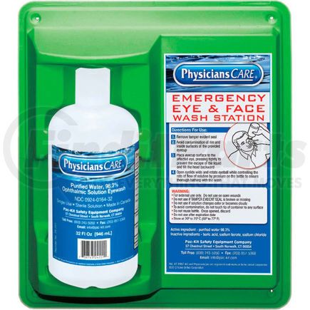 24-202 by ACME UNITED - PhysiciansCare&#174;, 32 oz. Single Bottle Eyewash Station, 24-202