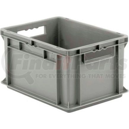 EF4220.GY1 by SCHAEFFER MATERIAL - SSI Schaefer Euro-Fix Solid Container EF4220 - 16" x 12" x 9", Gray