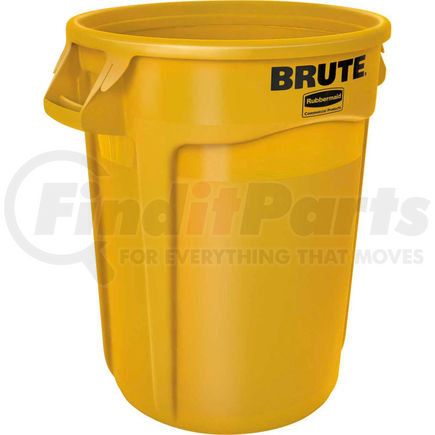 FG264360YEL by RUBBERMAID - Rubbermaid Brute&#174; FG264360YEL Trash Container w/Venting Channels, 44 Gallon - Yellow