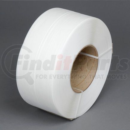 38M-25-2212 by PAC STRAPPING PROD INC - Polypropylene Strapping 3/8" x .021" x 12,900' White 8" x 8" Core