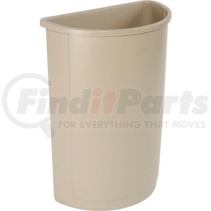 FG352000BEIG by RUBBERMAID - 21 Gallon Half Round Rubbermaid Waste Receptacle - Beige