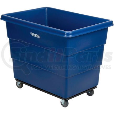 BLU16RS by GLOBAL INDUSTRIAL - Global Industrial&#8482; Plastic Bulk Box Truck, 16 Bushel, Blue