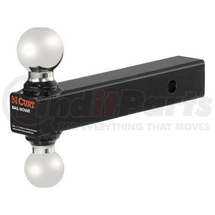 45665 by CURT MANUFACTURING, LLC. - DOUBLE TOW BAR 2 IN X 2 5/16 IN BLACK/CHROME