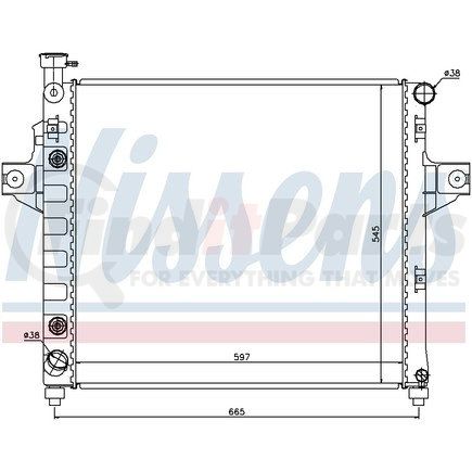 61009 by NISSENS - RADIATOR