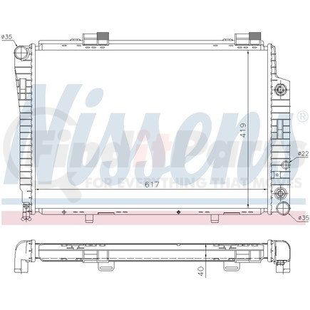 62749A by NISSENS - Radiator