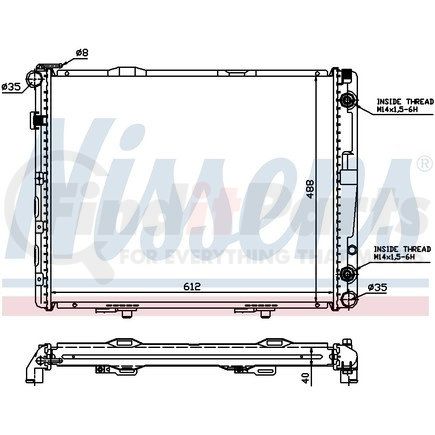 62679A by NISSENS - Radiator