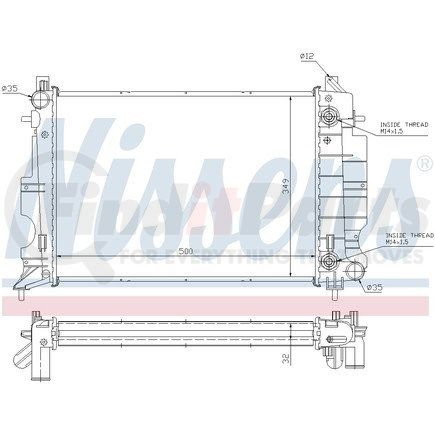 64036A by NISSENS - Radiator