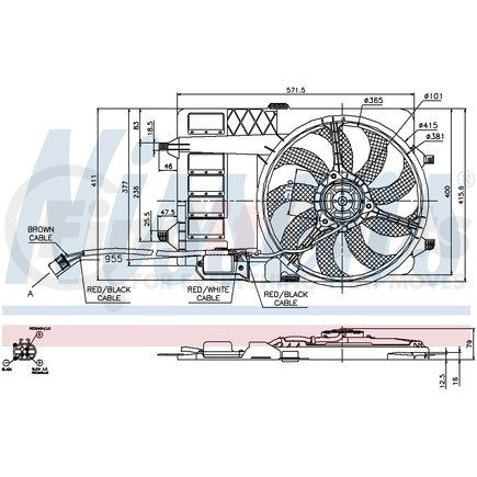 85125 by NISSENS - Engine Cooling Fan Assembly for BMW