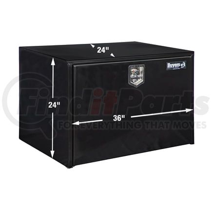 1704305 by BUYERS PRODUCTS - 24x24x36 Inch Black Steel Underbody Truck Box