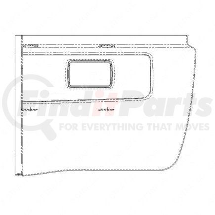 21-20128-012 by FREIGHTLINER - ENDCAP LH AERO SLVR