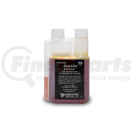 TP3940-0008 by TRACERLINE - Dye-Lite® Water-Based Rite-Blend™ Universal Coolant Dye, 8 oz.