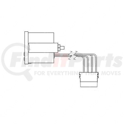 A22-69343-001 by FREIGHTLINER - CLOCK-DIG