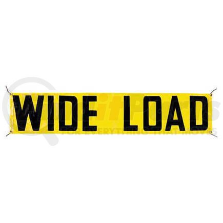 745 by JJ KELLER - Vinyl Wide Load/Oversize Load Banner w/ Grommets for Ropes - 6' x 14"