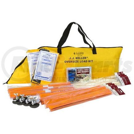 61493 by JJ KELLER - Oversize load supplies kit includes banners, red or orange flags, magnets and sizes and weights handbook for all your oversize load needs.