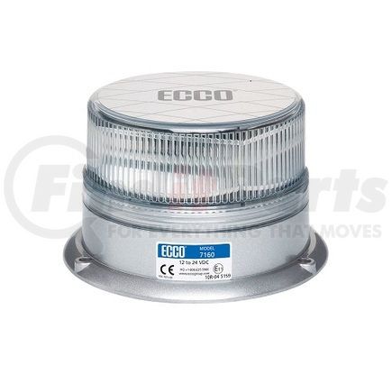 7160CA by ECCO - SAE Class I LED (7160 Series) Beacon Clear Lens / Amber Illumination