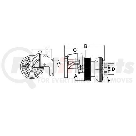 79A8240 by HORTON - CLUTCH*REMAN,DMA SE 24*CUM,183.6,12-PK,65.0 PLT,20.7 STUDS