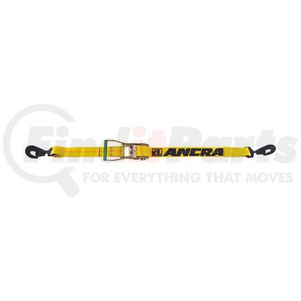 45982-19 by ANCRA - 2" x 27' Ratchet Strap w/40758-11 Snap Hooks