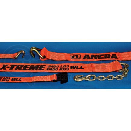 48922-10 by ANCRA - 2 X 18" Fixed End Strap w/ 40891-18 Flat Hook & Lo