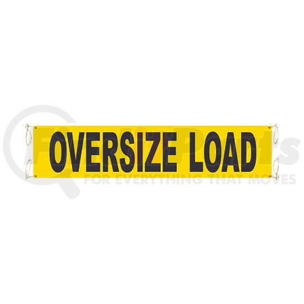 49894-11 by ANCRA - 18" x 84" Wide Oversized Load Banner w/ 2 ropes