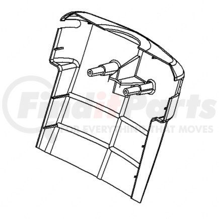 18-48300-002 by FREIGHTLINER - CVR-LWR,COL,STRG,BRWNS