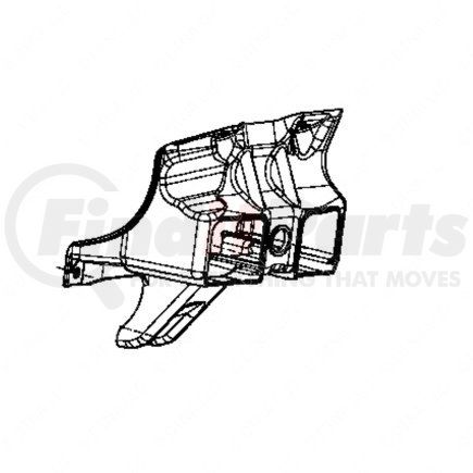 22-75141-000 by FREIGHTLINER - BRACKET-RADIO,REAR SUPPORT,RHD