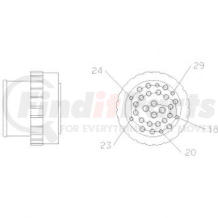 23-13148-081 by FREIGHTLINER - PLUG-29CAV,HDP,DUF,BK