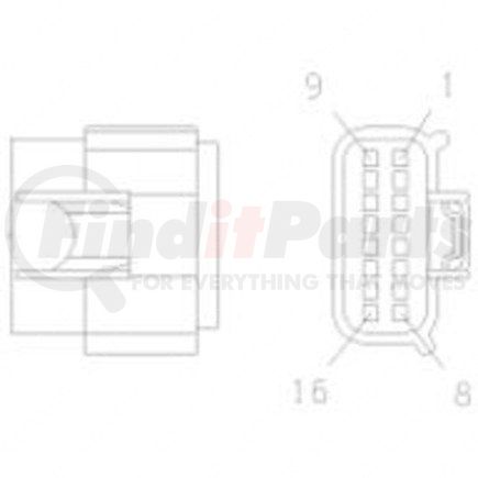 23-13153-058 by FREIGHTLINER - PLUG-16CAV APEX150S FCI BR C