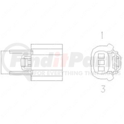 23-13153-307 by FREIGHTLINER - PLUG-3CAV,MX150S,MOL33471 0301