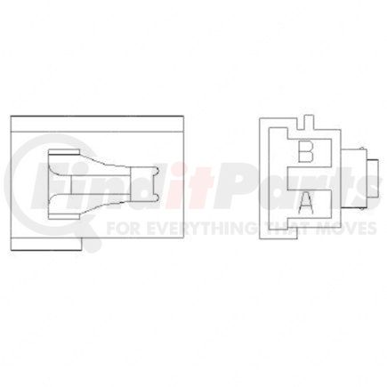 23-13141-218 by FREIGHTLINER - PLUG-2CAV MP800 PAC12146037 BK