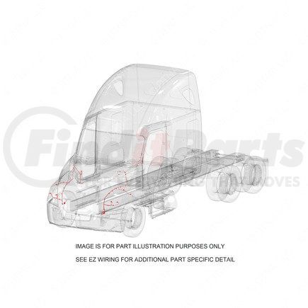 S76-00000-007 by FREIGHTLINER - HARN,HOOD RH,M2,13