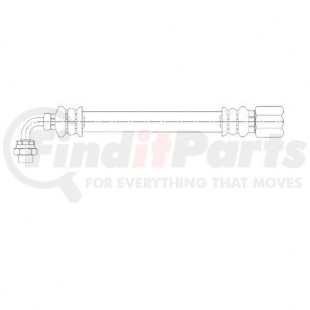 A12-15324-005 by FREIGHTLINER - HOSE ASSY-W/B NO.6,CTIS,FNT WH