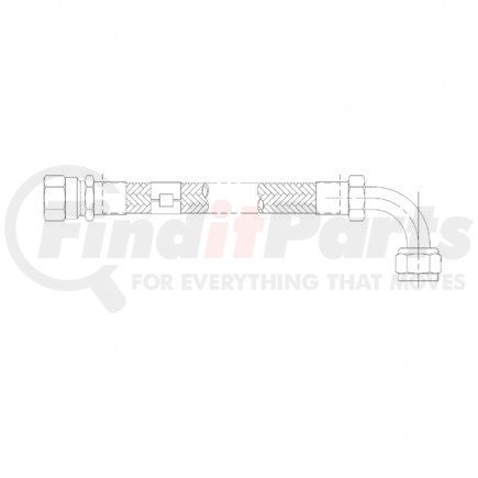A12-16069-120 by FREIGHTLINER - ASSY-HOSE,12,TEFLON,120 W/90