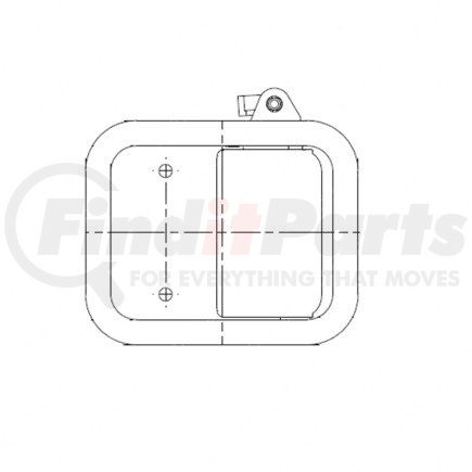 A18-68360-001 by FREIGHTLINER - HANDLE-RELEASE,INT,DOOR,RH