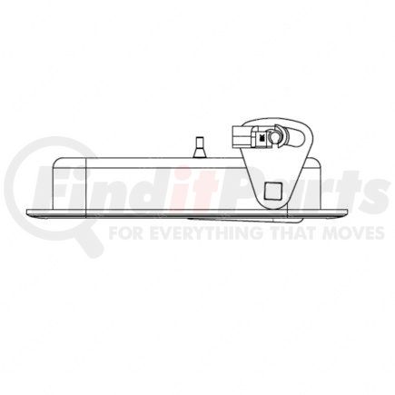 A18-68371-001 by FREIGHTLINER - HANDLE-RELEASE,INT,PTD,DOOR,RH