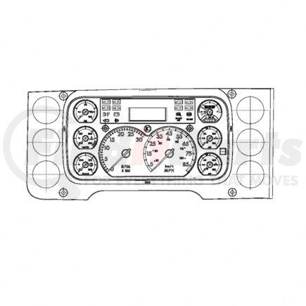 A22-75549-200 by FREIGHTLINER - CLUSTER ASSY -ICU3S,P3,US,IPM