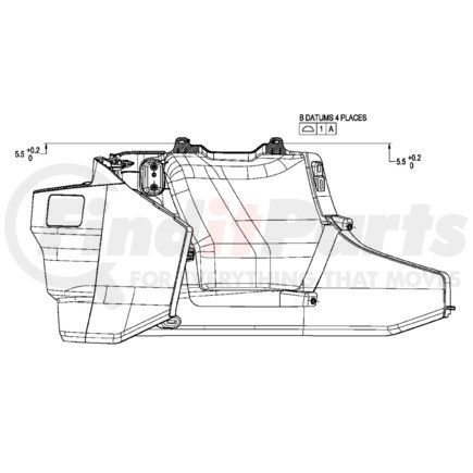 A22-75151-000 by FREIGHTLINER - COVER-DASH,LWR,CNTR,RHD